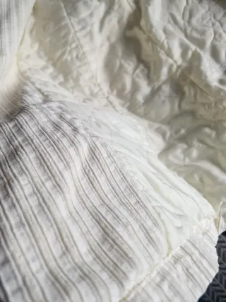 Abrigo de paño beige