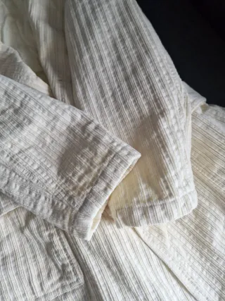 Abrigo de paño beige