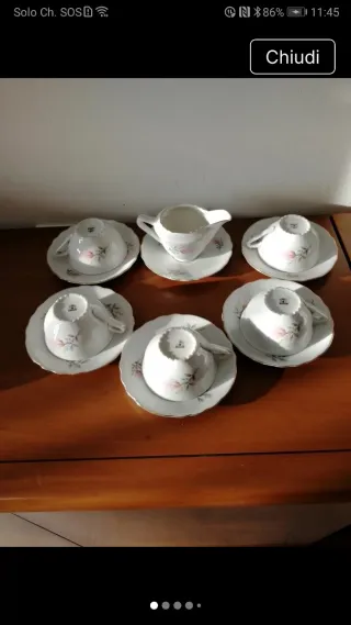 Servizio da tè Durken in porcellana