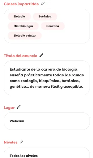 Clases de matemáticas, biología y química online