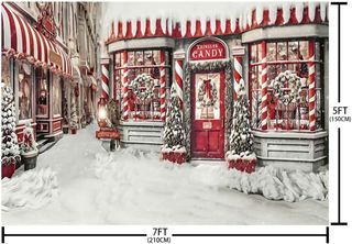 Fondo de fotografía Decoración de Navidad 210x 150