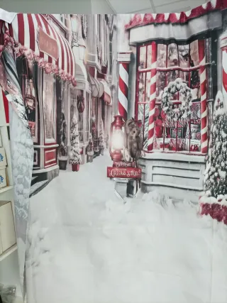 Fondo de fotografía Decoración de Navidad 210x 150