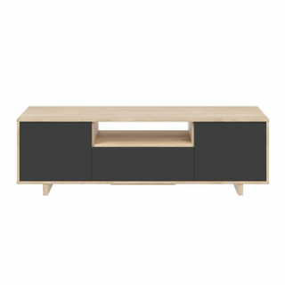 Mesa Tv Zaira 150 cm. Roble Canadian/Gris Antraci