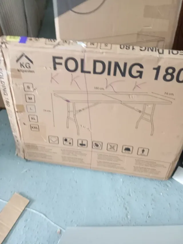 Mesa Plegable KG KITGARDEN 74x74x180