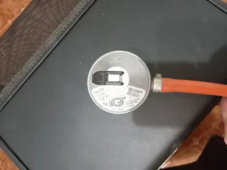 Estufa de gas butano negra