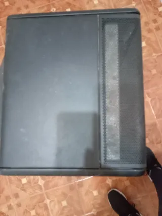 Estufa de gas butano negra