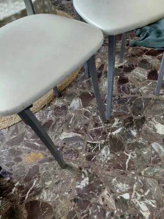 2 Taburetes Cocina Metal/Plástico