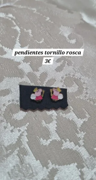 Pendientes rosca Peppa Pig