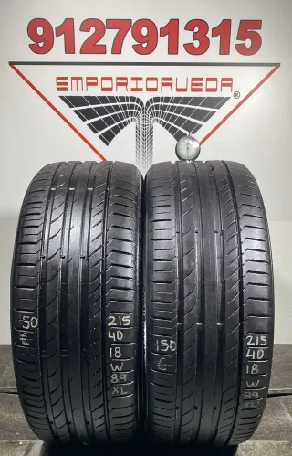 215 40 18 W CONTINENTAL RUEDA AL 90% VIDA UTIL