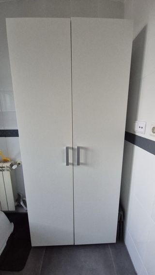 Armario auxiliar de madera y plástico