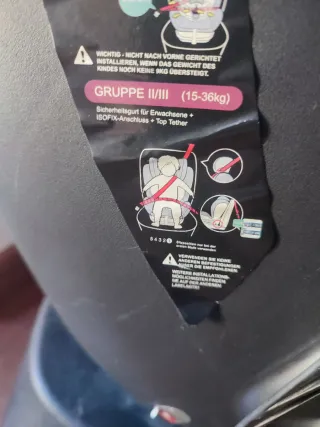 Silla coche Isofix Grupo 3