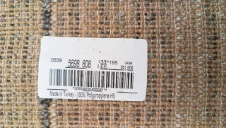 Alfombra beige/marrón