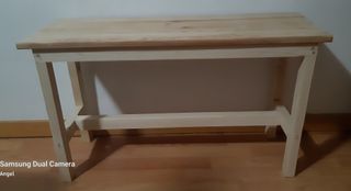 Banco de madera rústico