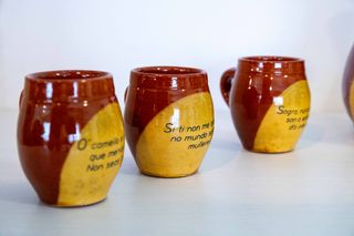 Juego Jarra y 6 Tazas Barro