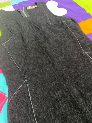 Vestido mini PULL&BEAR negro elástico Talla S