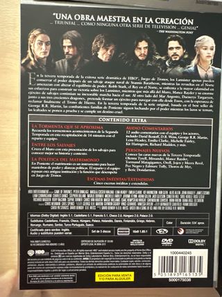 Juego de Tronos 5 Temporadas DVD