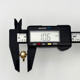 Anillo Oro 18K, Perla, 1.58g, T-10