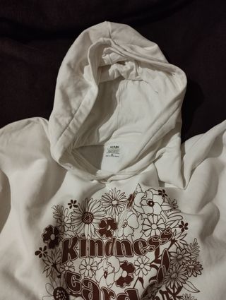 Sudadera con capucha floral mujer talla 5xl