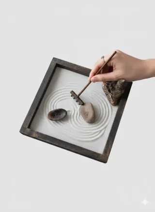 Jardín Zen 18x18 cm