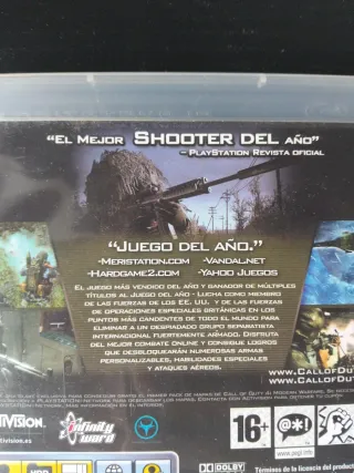 Call of Duty 4: Modern Warfare PS3 Edición Juego d
