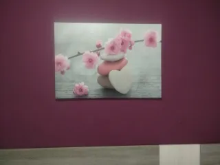 Cuadro Decorativo Corazones y Flores