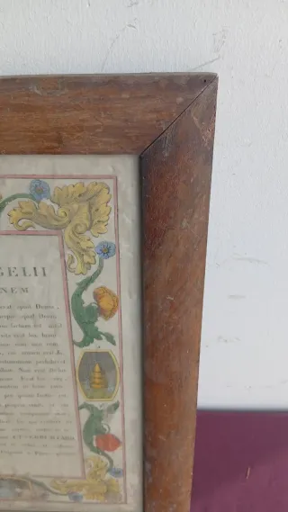 Cuadro religioso Inicium Sancti Evangelii