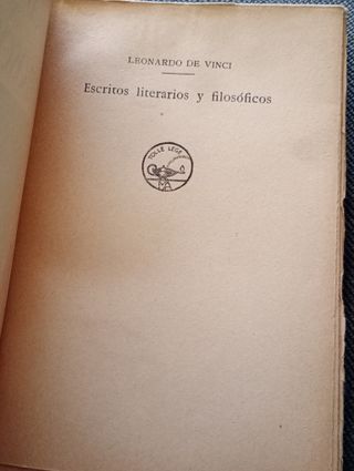 'Escritos literarios y filosóficos' (Aguilar 1930)