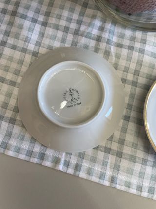 Coppia Piattini Ceramica Vela Blu