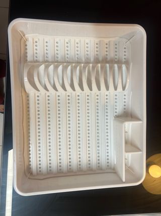 Escurridor de platos blanco