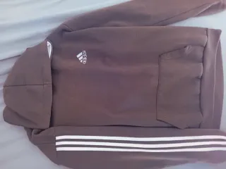 Sudadera Adidas Marrón con Bolsillo