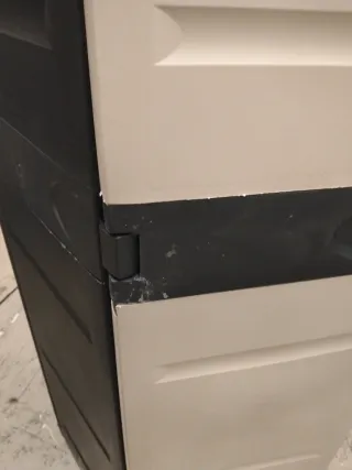 Armario PVC Jardín Beige/Negro