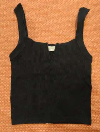 Top tirantes Pull&Bear negro talla S