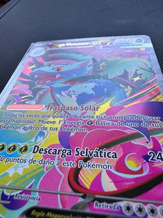 Pack Cartas Pokémon Mega Venusaur EX y Venusaur EX