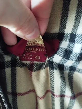 Chaqueta Burberry Micropana Marrón