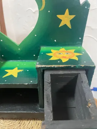 Tocador infantil madera sol y luna