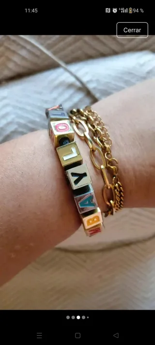 Pulsera Bimba y Lola con letras