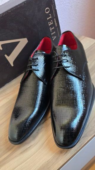 Zapatos de vestir Vitelo negros talla 43