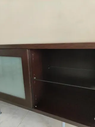 Dos Muebles Comedor Ikea Madera Cristal.