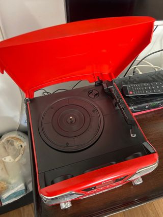 Tocadiscos Renkforce Rojo