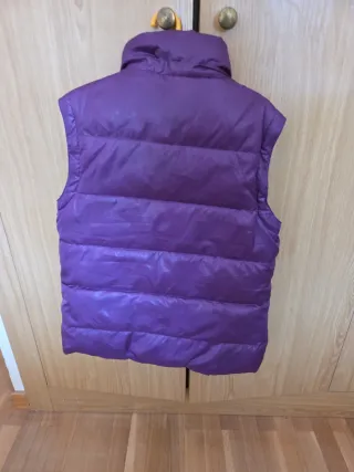 Chaleco Benetton niña reversible morado