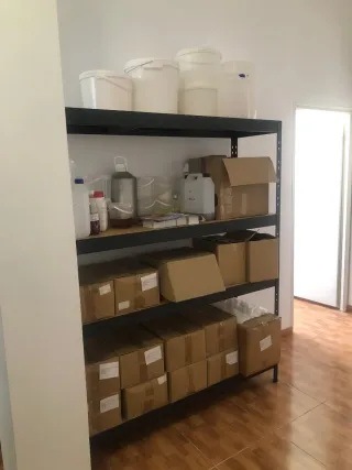 Estantería metálica negra 180x150x46