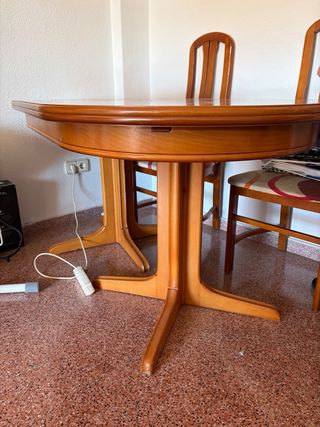 Mesa de comedor extensible madera
