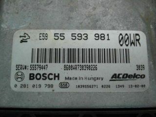 Centralita del motor / MotorSteuergerat / OPEL CORSA 0281019798 55593981