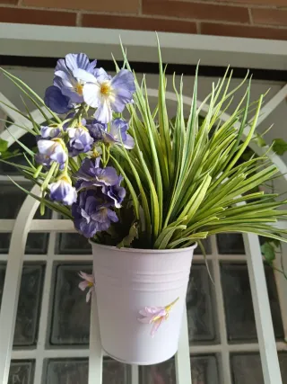 Planta colgante artificial