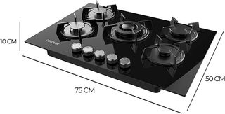 Cecotec Placa de Gas 5 Fuegos Bolero Squad G 5200S