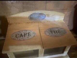 Caja de madera para café y té