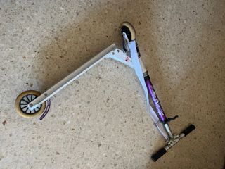 Patinete oxelo plegable morado y blanco