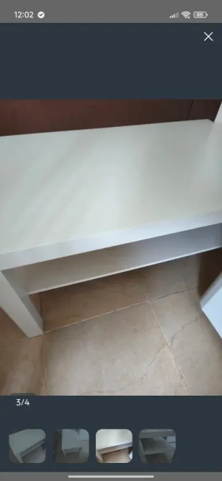 Mesita auxiliar Ikea blanca