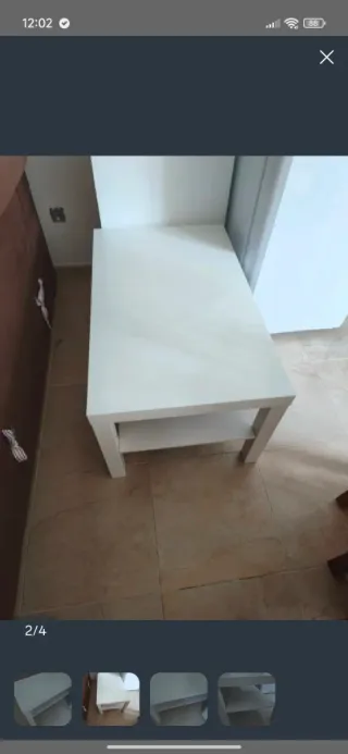 Mesita auxiliar Ikea blanca