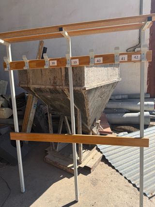 Percheros vestuarios madera y metal